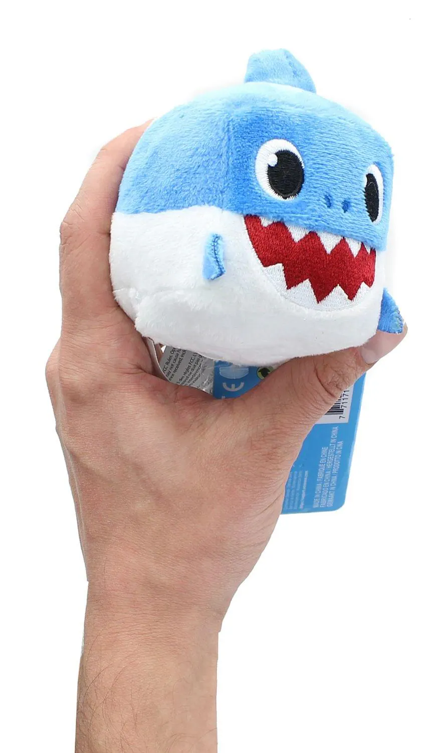 Shark Cube WowWee Pinkfong Shark Family 3 Inch Sound Cube Plush Daddy Shark Blue ...