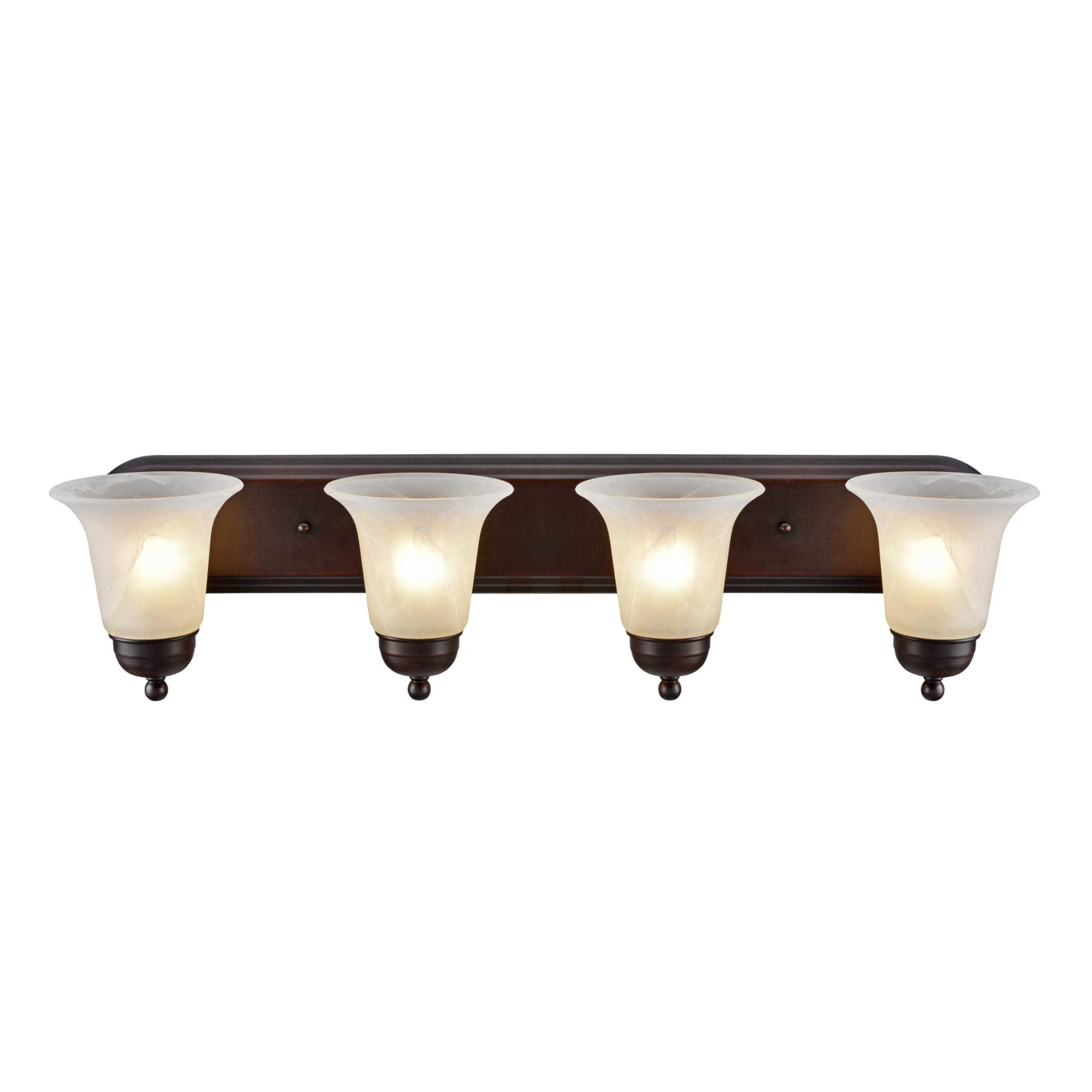 Back. Earthley Blooms - Bathroom Vanity Lights Fixture W X H D Oil Rubbed Bronze Finish alabaster Glass - Default.
