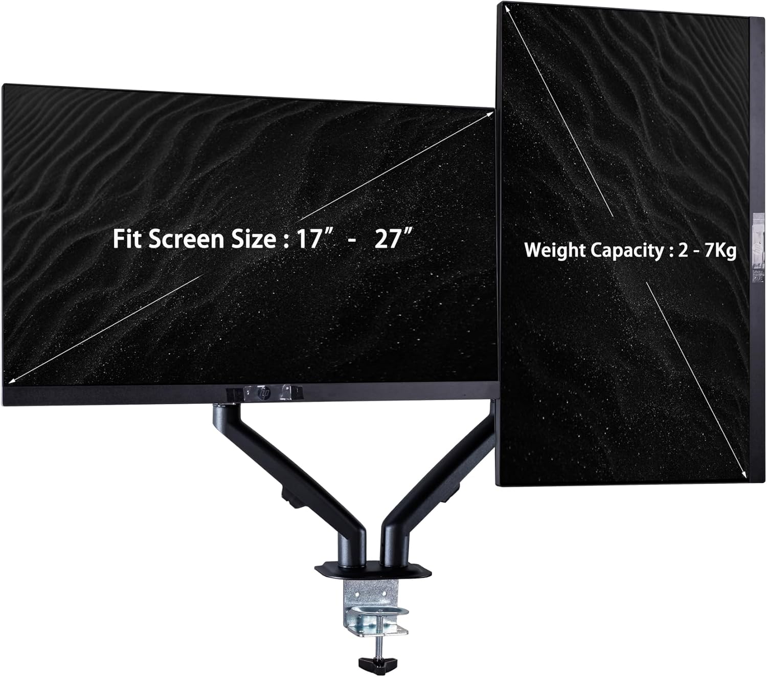 Fit Screen Size: 17" - 27"  
Weight Capacity: 2 - 7Kg