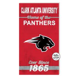 Jardine - Clark Atlanta University Panthers 11'' x 20'' Home Of The Sign - Red