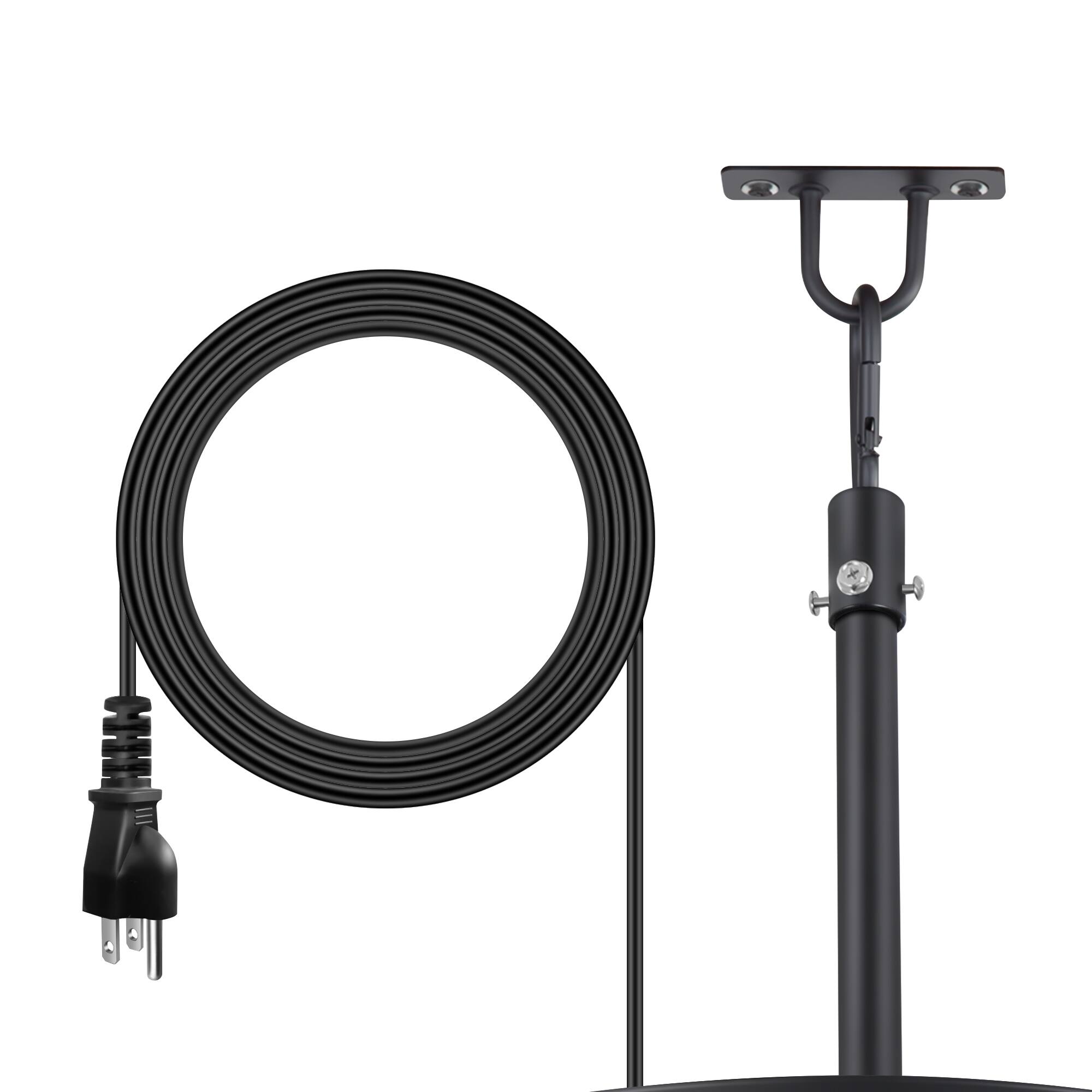 Alt View 9. Breezary - 19" Outdoor Waterproof Ceiling Fan with Gazebo Light, DC Motor, Remote, Reversible ABS Blades, Wet/Damp Rated, Patio Use - Black Frame+ Dark Walnut(Plug-in).