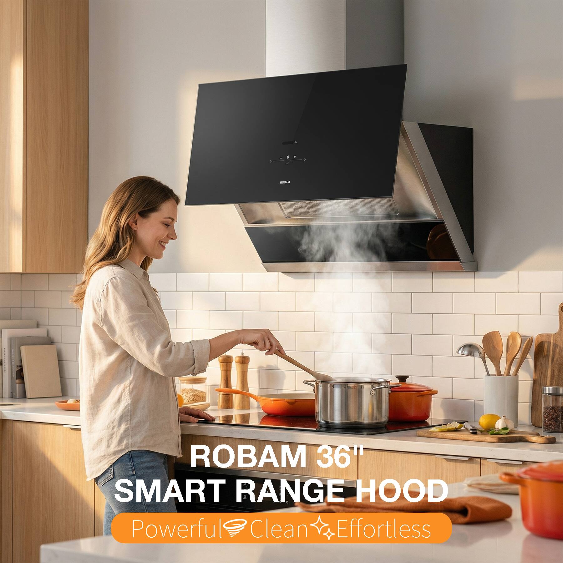ROBAM 36" SMART RANGE HOOD  
Powerful Clean Effortless