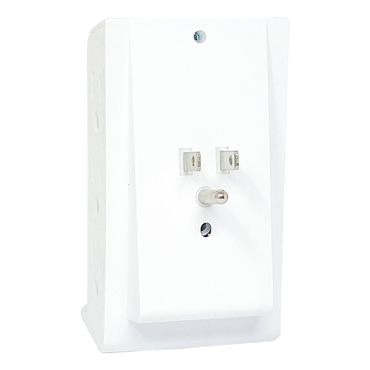 Alt View 1. Rayovac - 6-Outlet 540J Surge Protector Wall Tap, Wireless Charging Phone Holder, SS-Q615 - White.