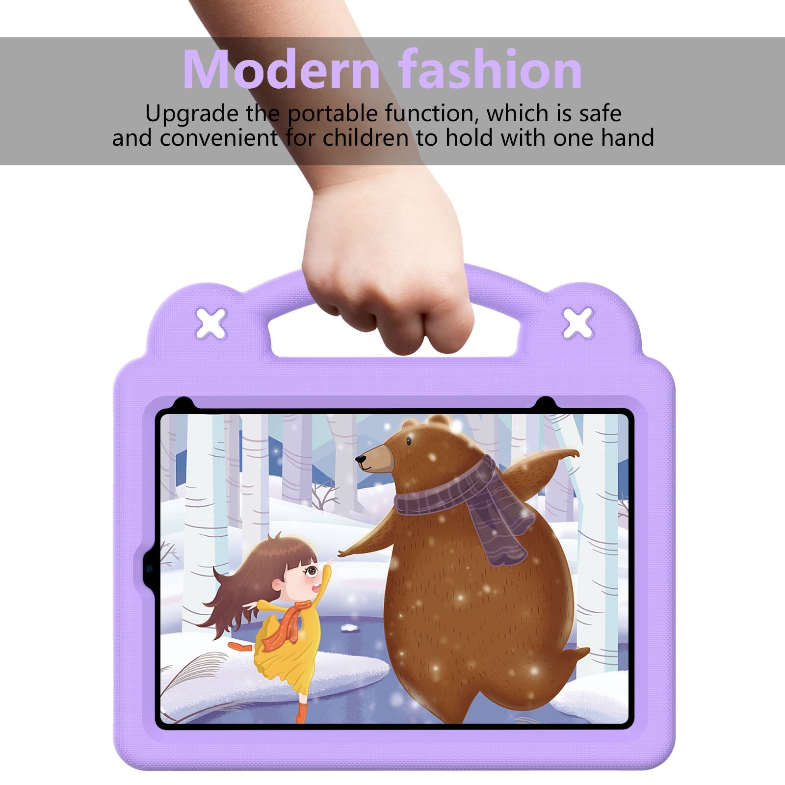 Modern fashion  
Upgrade the portable function, which is safe and convenient for children to hold with one hand