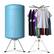 Front. Costway - Costway Electric Portable Ventless Laundry Dryer, Folding Drying Machine Heater - Blue.