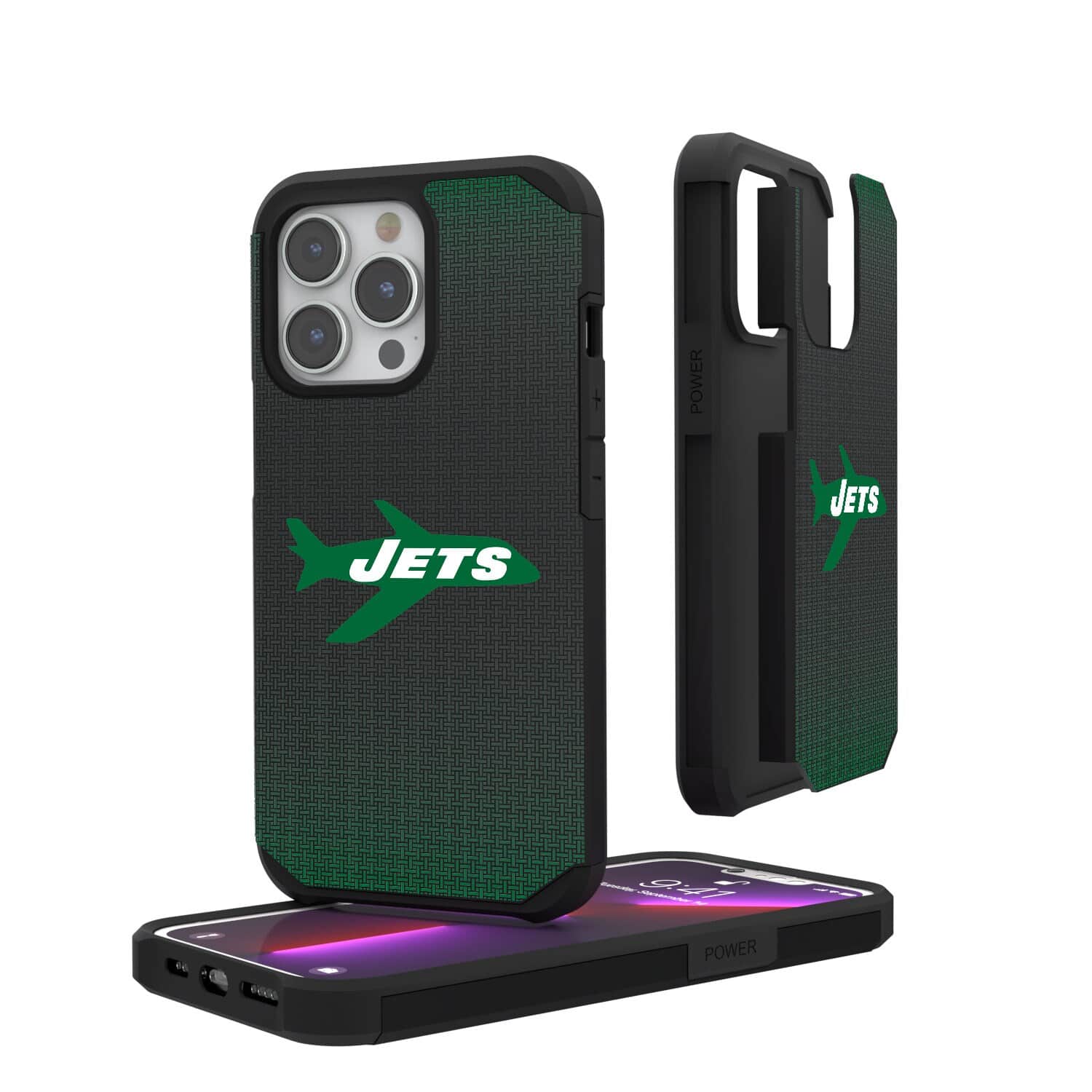 Keyscaper - NFL - New York Jets - Linen Logo iPhone Rugged Case - 16 - Black price history on PriceWatchPro