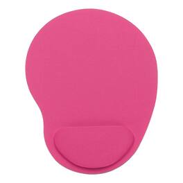 Unique Bargains - Ergonomic Gel Mouse Pad with Wrist Rest Support Memory Foam Mat Non-Slip Base for Office Computers Laptop Keyboard Home - Rose Red