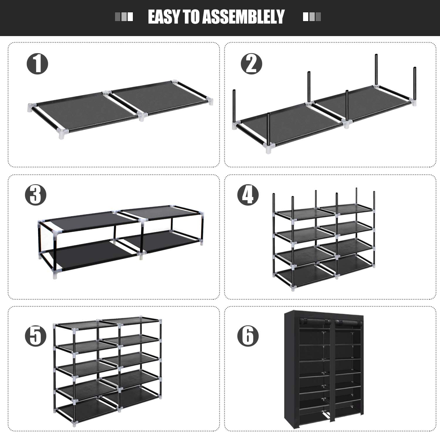 EASY TO ASSEMBLY

1  
2  
3  
4  
5  
6