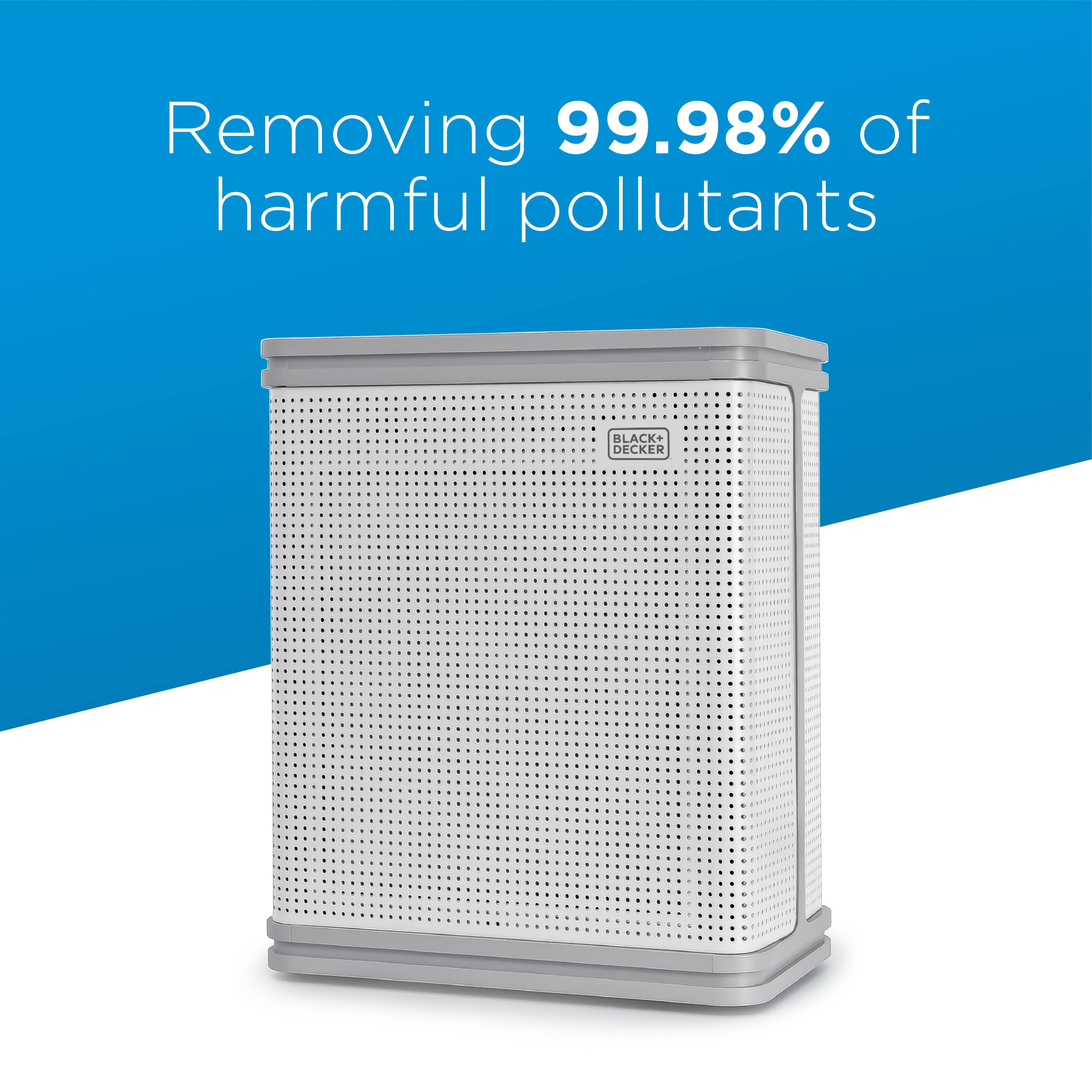 Removing 99.98% of harmful pollutants.
