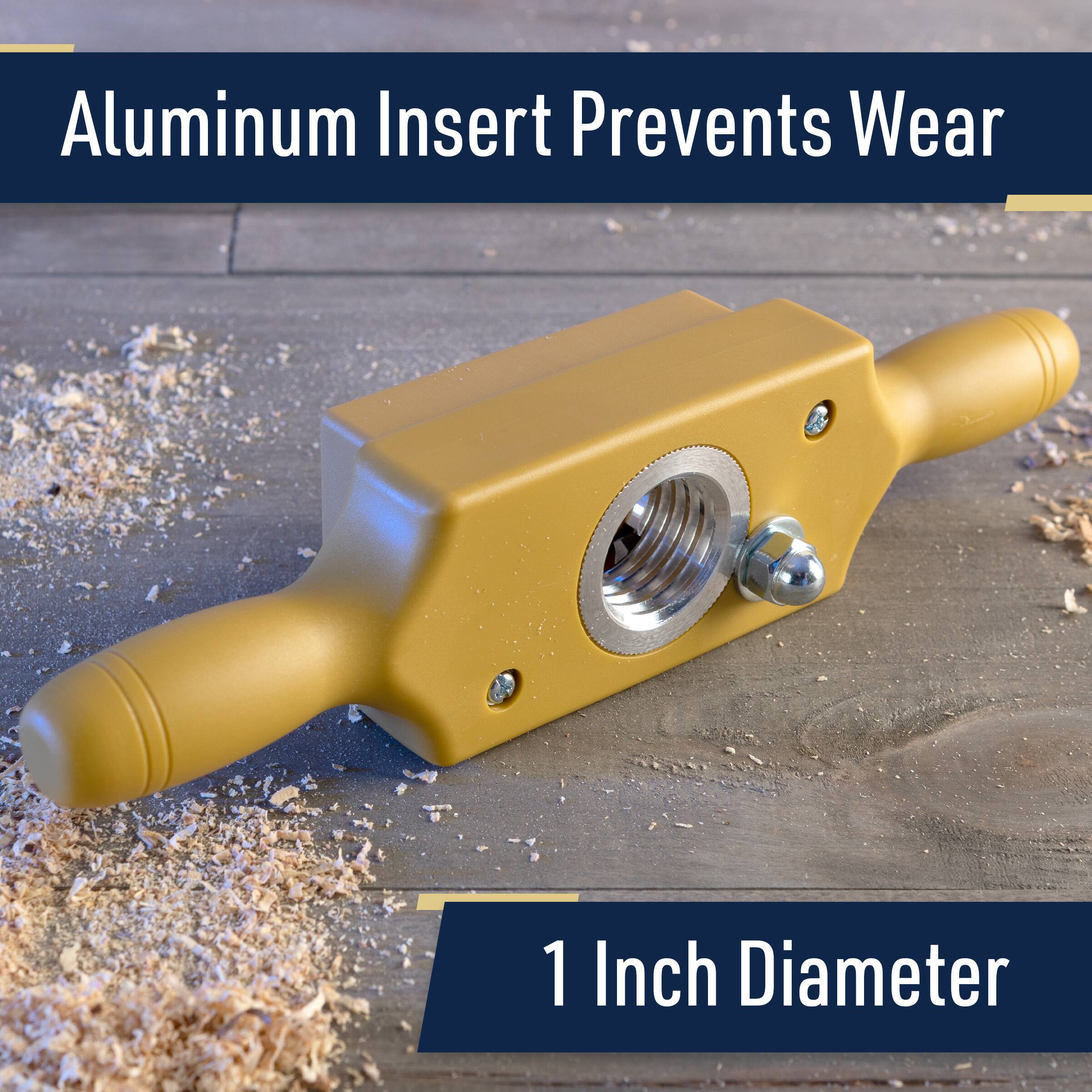 Aluminum Insert Prevents Wear
1 Inch Diameter