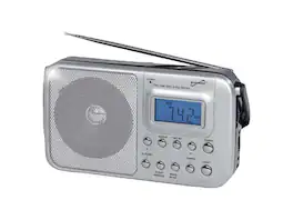 Supersonic - SC-1091 Portable 4-Band AM/FM/SW 1-2 Radio, SC-1091 - Silver