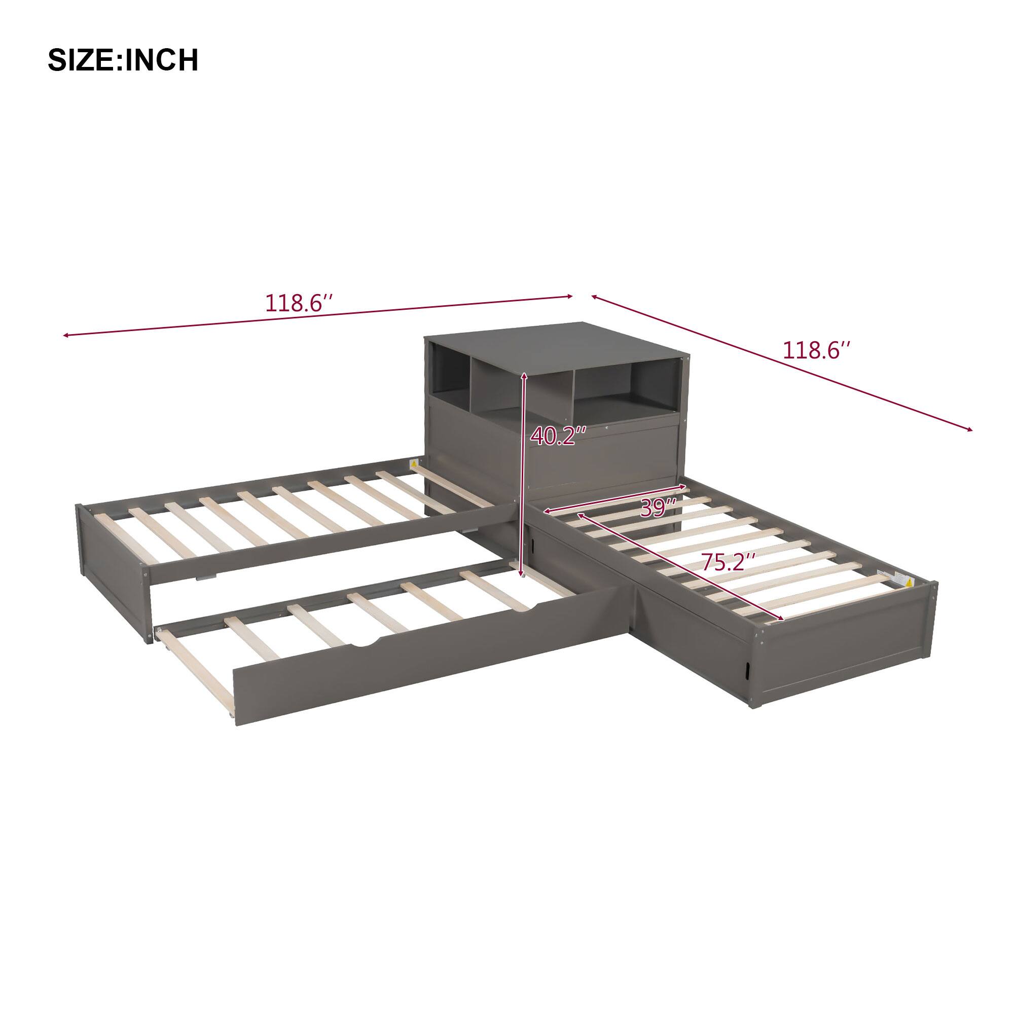 SIZE: INCH  
118.6"  
118.6"  
40.2"  
39"  
75.2"