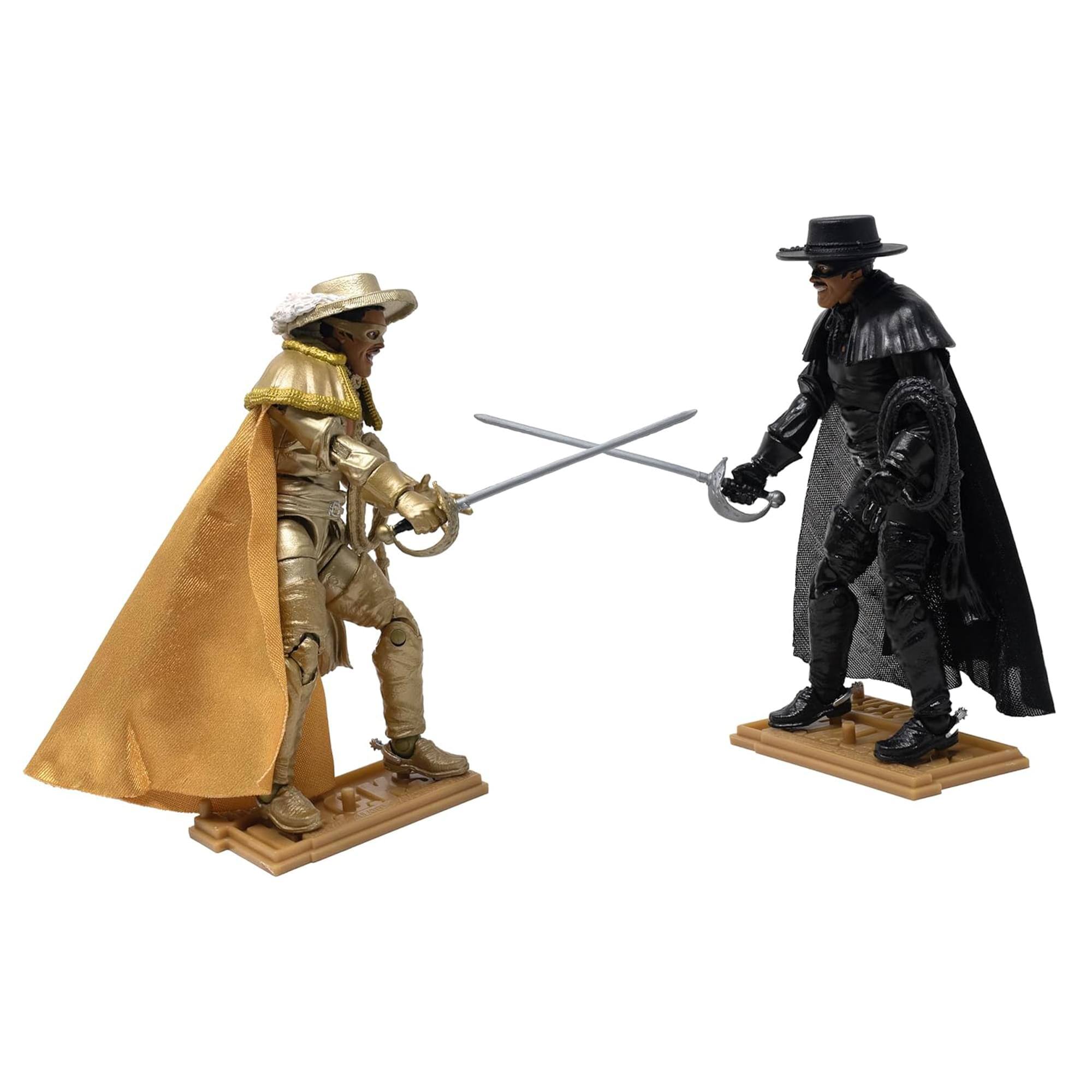 Alt View 2. Boss Fight Studio - Zorro The Gay Blade Hero H.A.C.K.S. Action Figure 2-Pack - Multi-Colored.