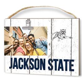 Jardine - Jackson State Tigers 8'' x 10'' Weathered Clip It Frame - White