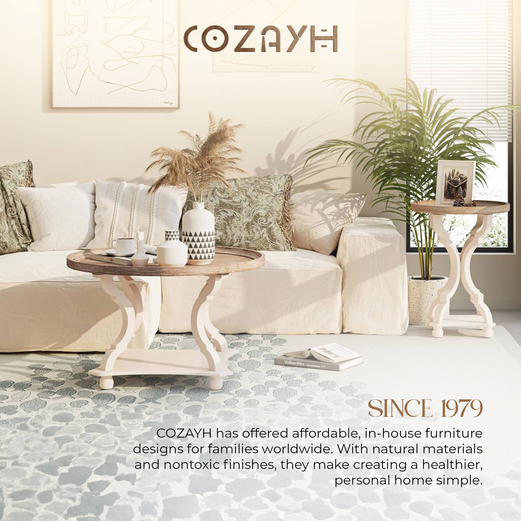 COZAYH has offered affordable, in-house furniture designs for families worldwide. With natural materials and nontoxic finishes, they make creating a healthier, personal home simple.

SINCE 1979