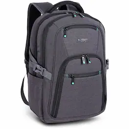 Urban Factory - HEAVEE GREEN Carrying Case (Backpack) for 10.5" to 14.1" Notebook - Water Resistant, Shock - Dark Gray