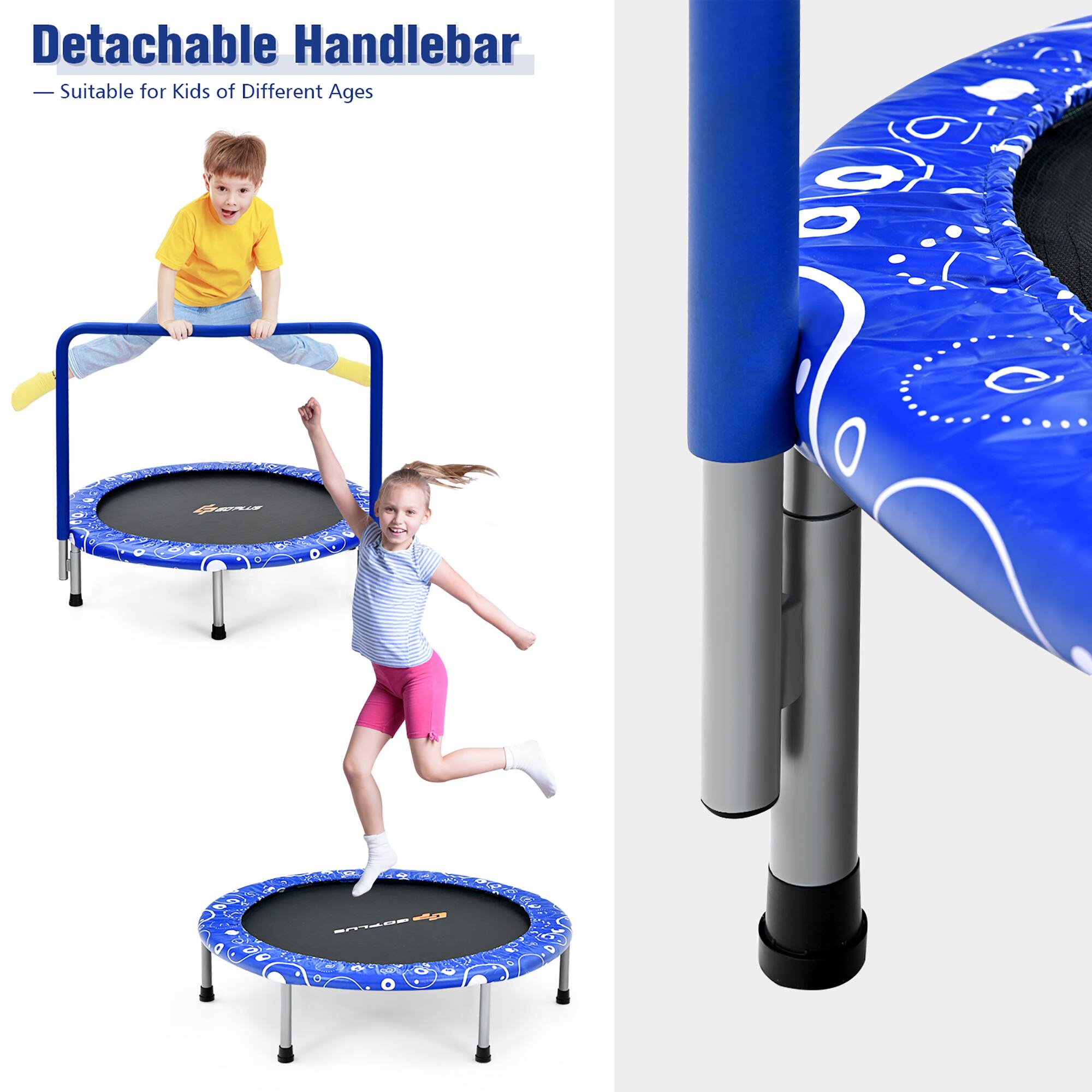 Detachable Handlebar  
— Suitable for Kids of Different Ages