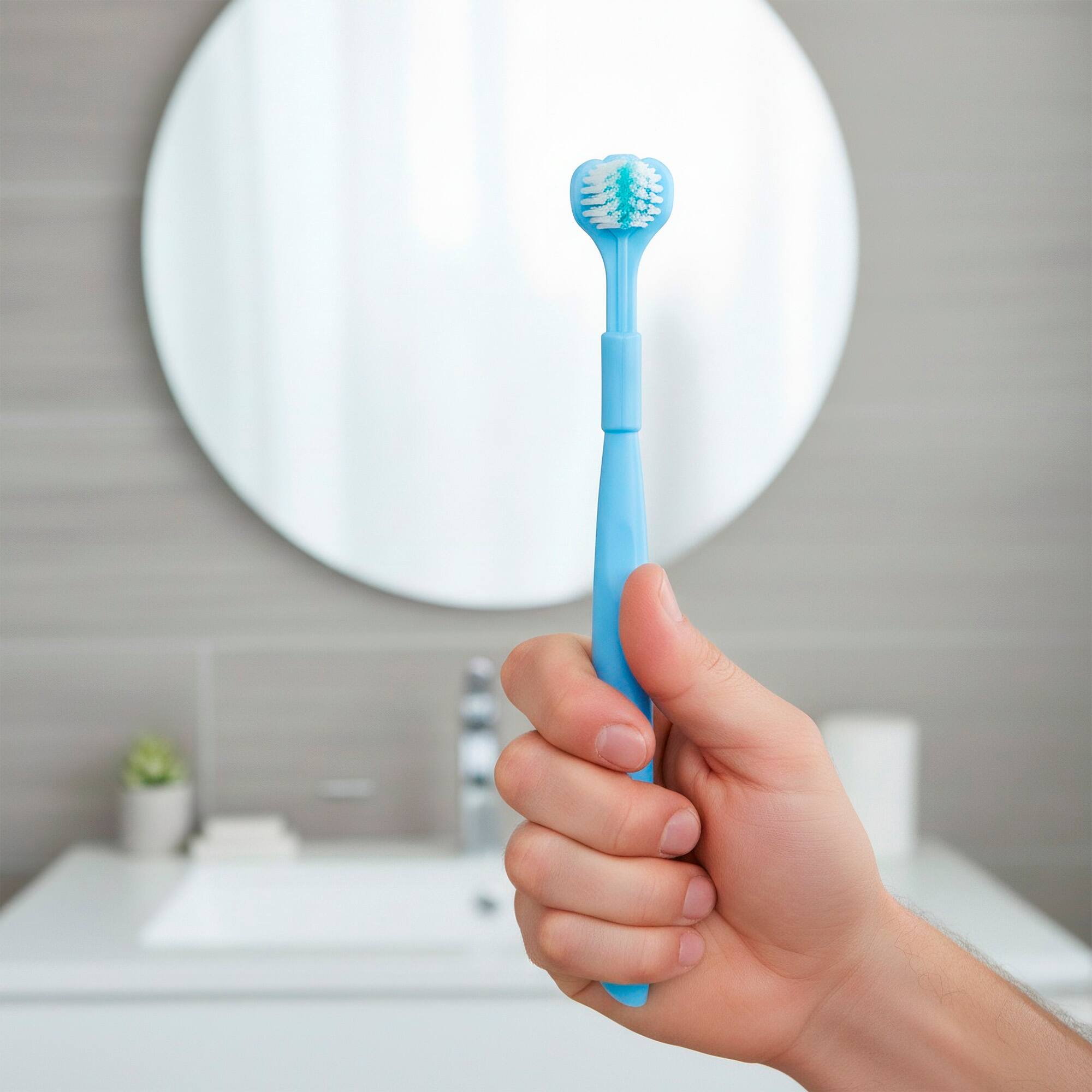 Left. Pursonic - 3D Advanced Tech 360° Full Coverage Toothbrush Set (4-Pack).