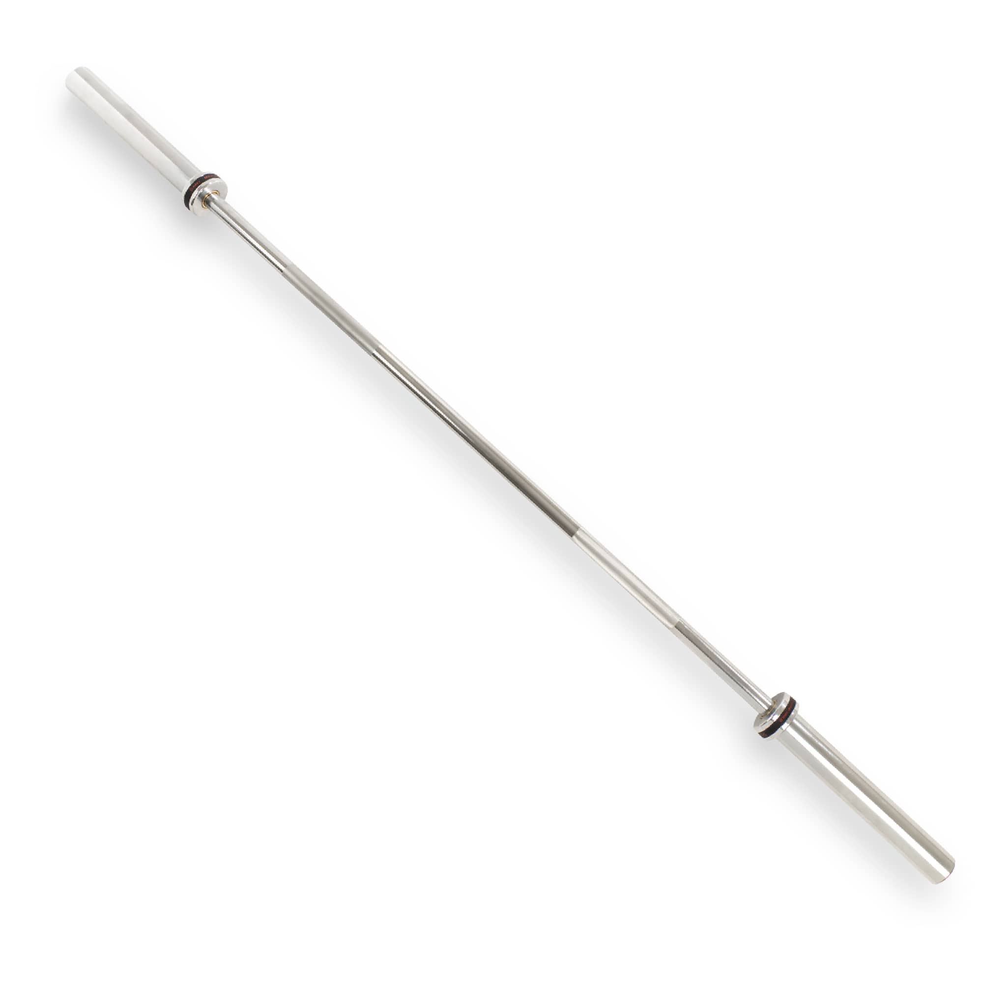 Sunny Health & Fitness - 72” (6 ft) Olympic Barbell Bar - Silver