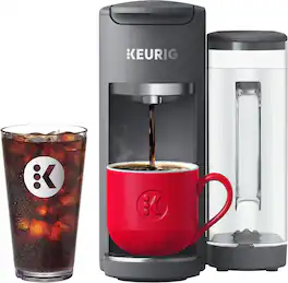 Keurig - K-Supreme Gen 2 Hot and Iced Single Serve Coffee Maker, Gray - Gary