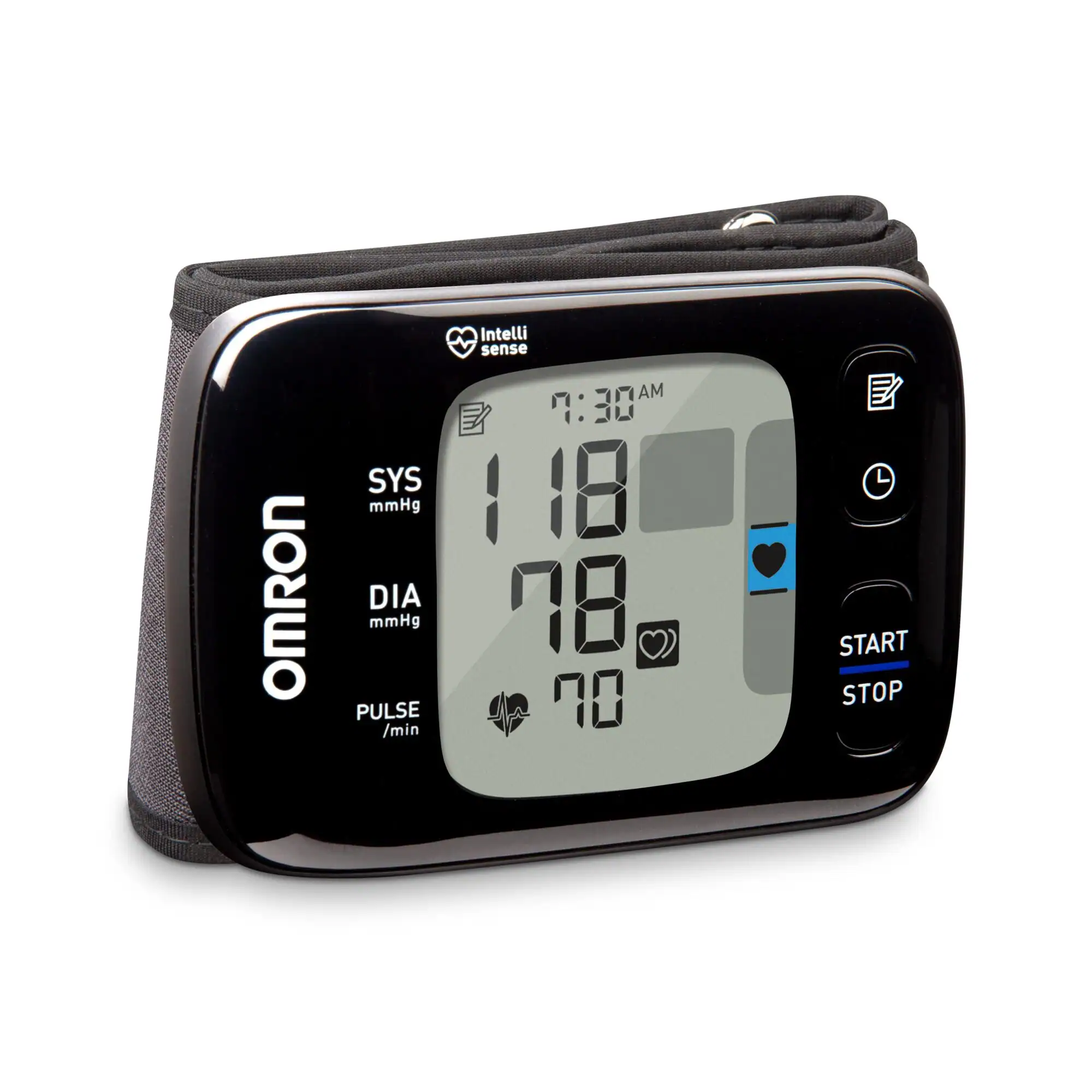 Alt View 13. Omron - 7 Series - Wireless Wrist Blood Pressure Monitor - Black/Gray.