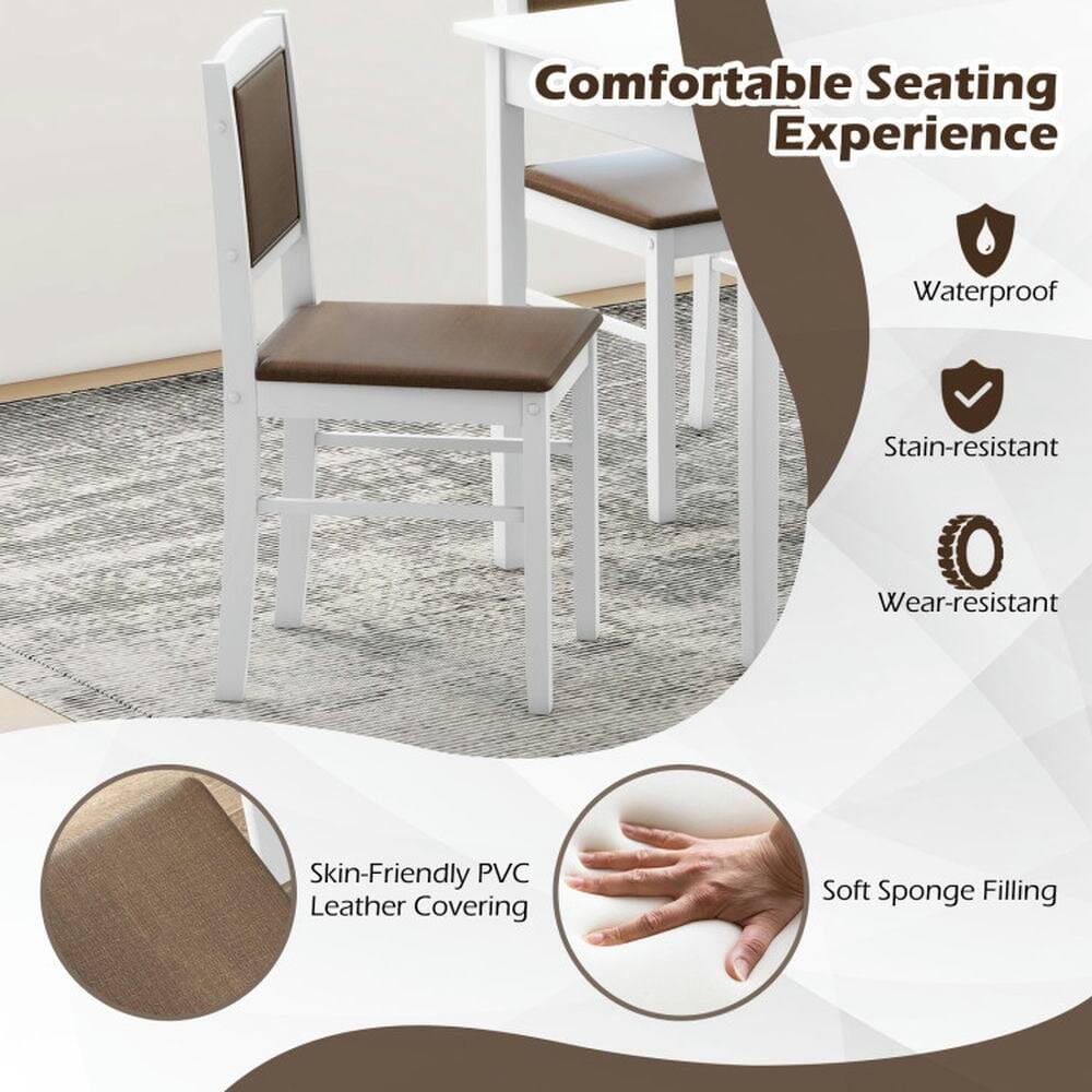 Comfortable Seating Experience

- Waterproof
- Stain-resistant
- Wear-resistant
- Skin-Friendly PVC Leather Covering
- Soft Sponge Filling