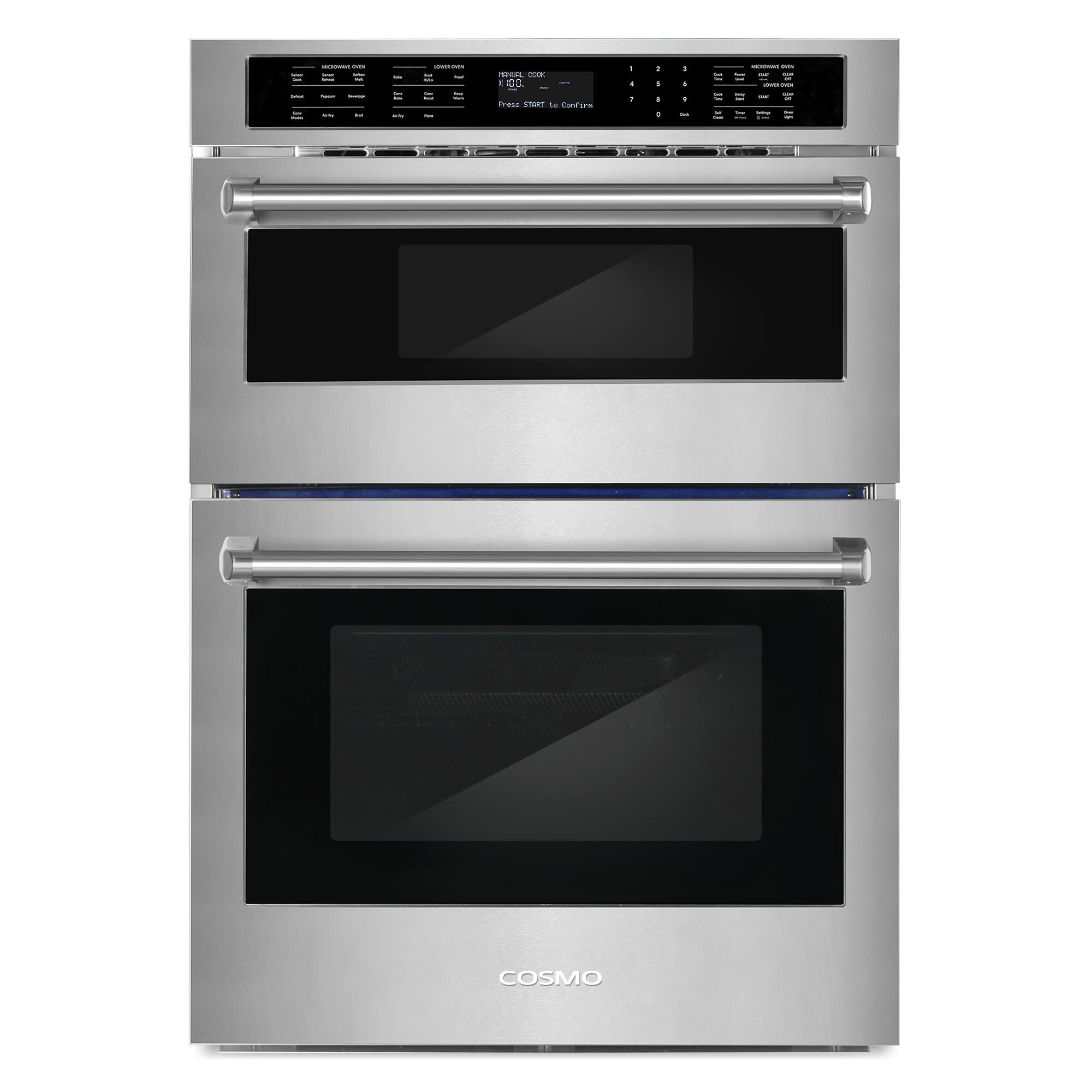 COSMO

- Microwave Oven
- Convection Oven
- Proof/No Bake
- Preheat
- Cook
- Start

- To Confirm