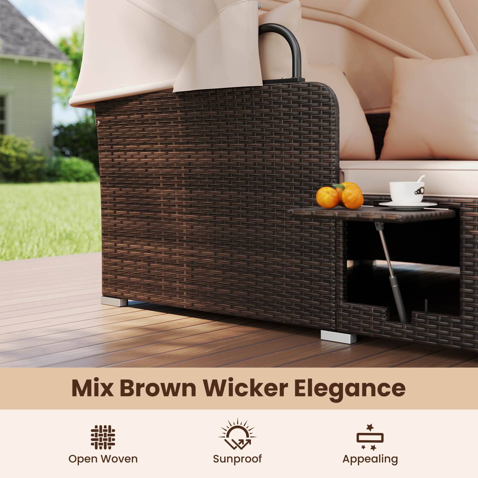 Mix Brown Wicker Elegance

- Open Woven
- Sunproof
- Appealing