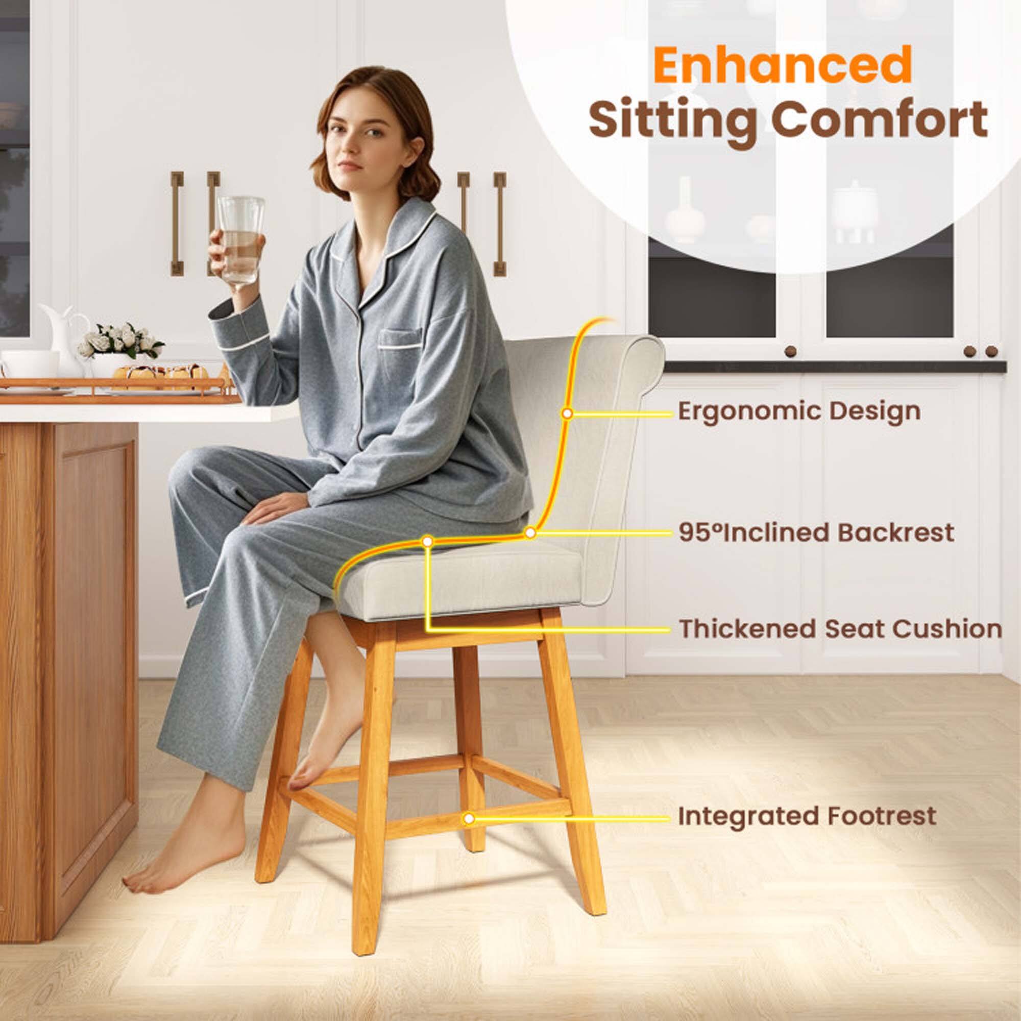 Enhanced Sitting Comfort  
Ergonomic Design  
95° Inclined Backrest  
Thickened Seat Cushion  
Integrated Footrest
