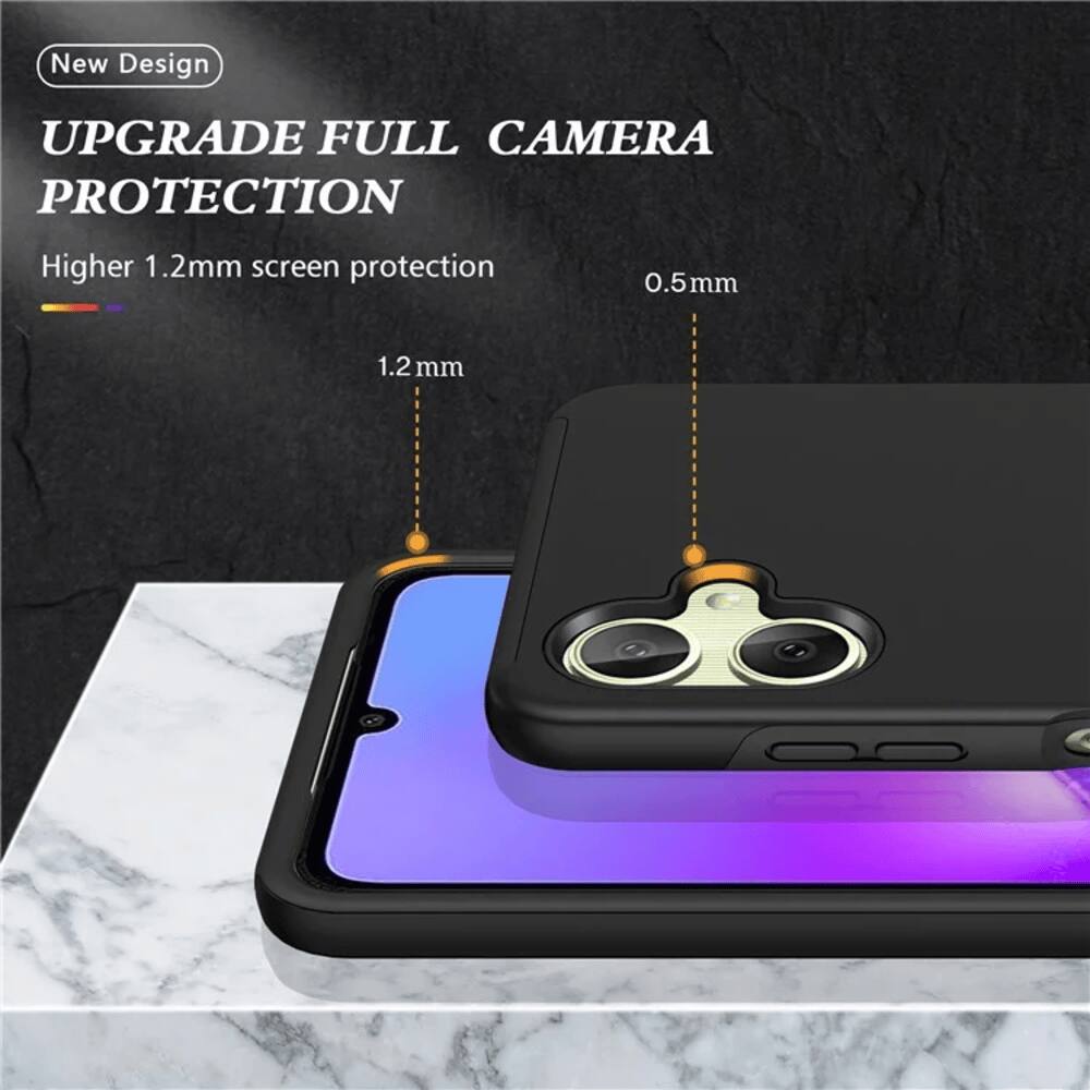 New Design UPGRADE FULL CAMERA PROTECTION Higher 1.2mm screen protection 0.5mm 1.2 mm