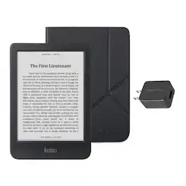 Kobo - Clara BW eReader with and AC Bundle - 2024 - Black SleepCover