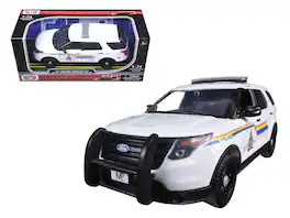 2015 Ford Police Interceptor Utility w/ Light Bar "RCMP Royal Canadian Mounted Police" White 1/24 Model Car by Motormax