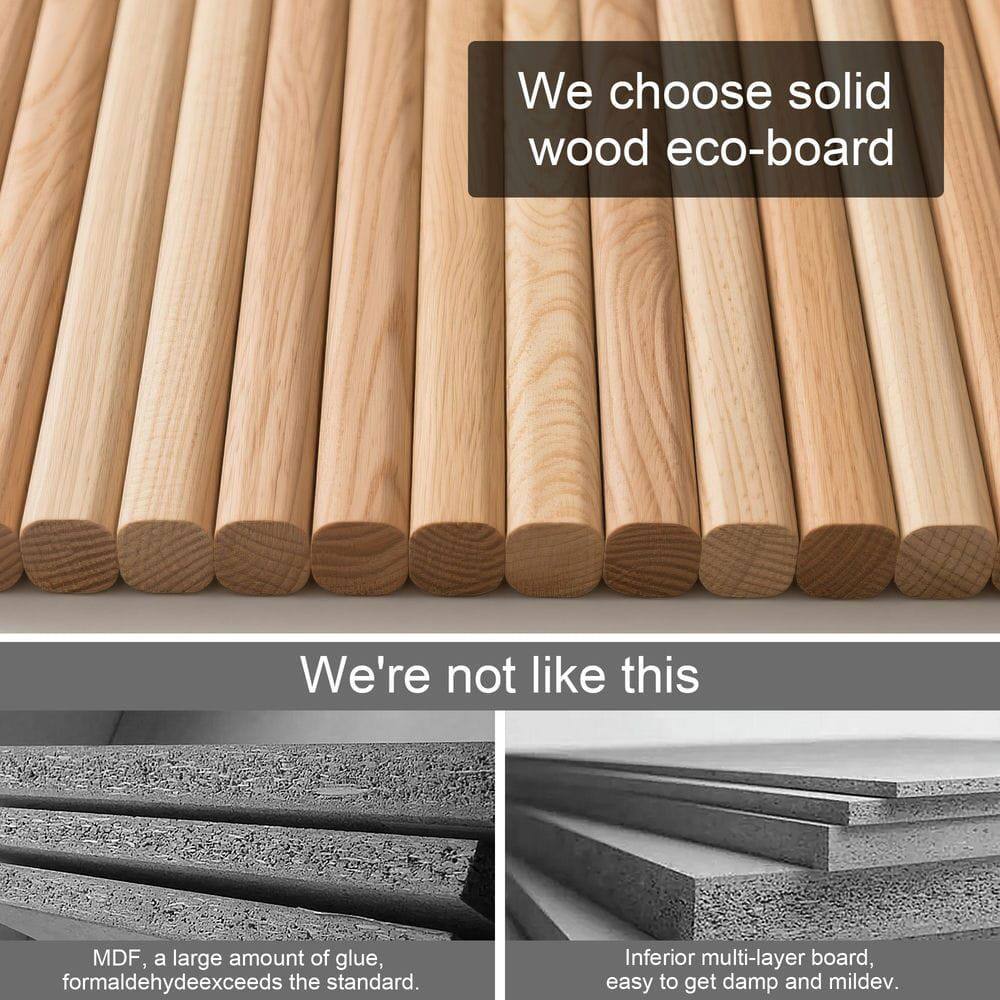 We choose solid wood eco-board

We're not like this

MDF, a large amount of glue, formaldehyde exceeds the standard.

Inferior multi-layer board, easy to get damp and mildew.