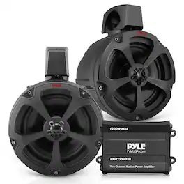 Pyle - 6.5" Water-Resistant Off-Road Speakers - 2