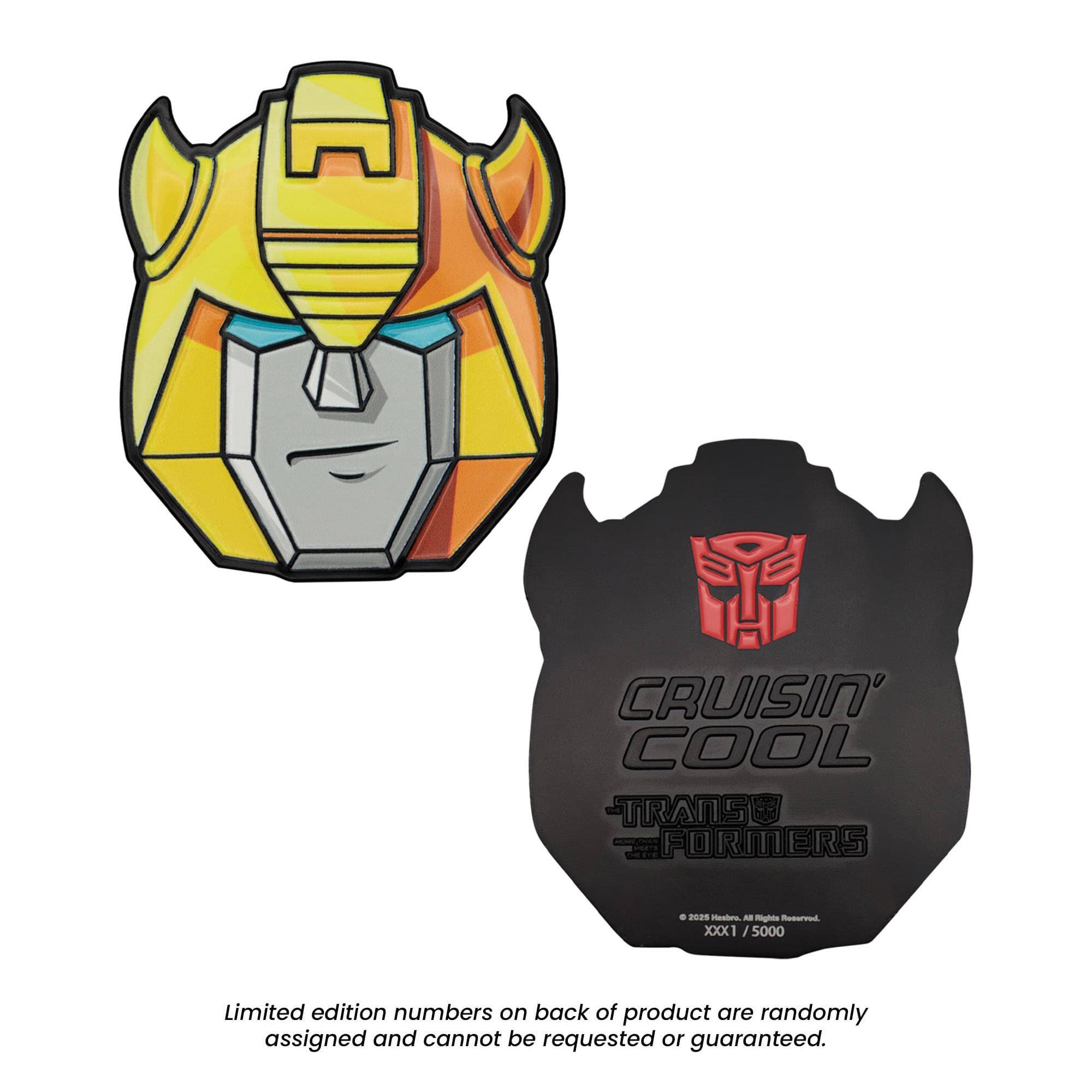 CRUISIN' COOL TRANSFORMERS.  
Limited edition numbers on back of product are randomly assigned and cannot be requested or guaranteed.  
XXX1/5000
