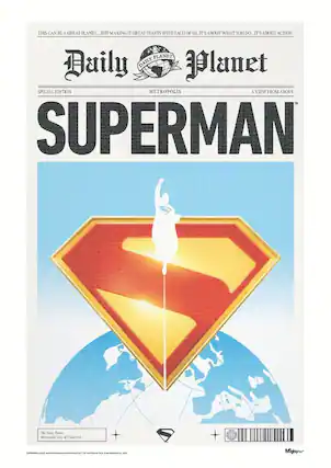 Sure, here is the corrected and grouped text from the image:
---
**Daily Planet**
*Daily Planet*
*Metropolis*
*SPECIAL EDITION*
*METROPOLIS*
*A VIEW FROM ABOVE*
**SUPERMAN**
*THIS CAN BE A GREAT PLANET... BUT MAKING IT GREAT STARTS WITH EACH OF US. IT'S ABOUT WHAT YOU DO... IT'S ABOUT ACTION.*
*The Daily Planet*
*Metropolis, City of Tomorrow*
*© DC Comics, Inc. All rights reserved. DC Comics, Inc. 2002*
*Mighty*
---