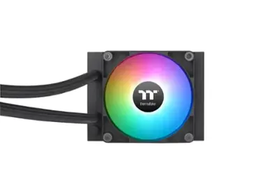 Thermaltake - TH120 ARGB Sync V2 120mm Radiator  AIO CPU Liquid Cooler with Mirror Rotating Cap Design - Black