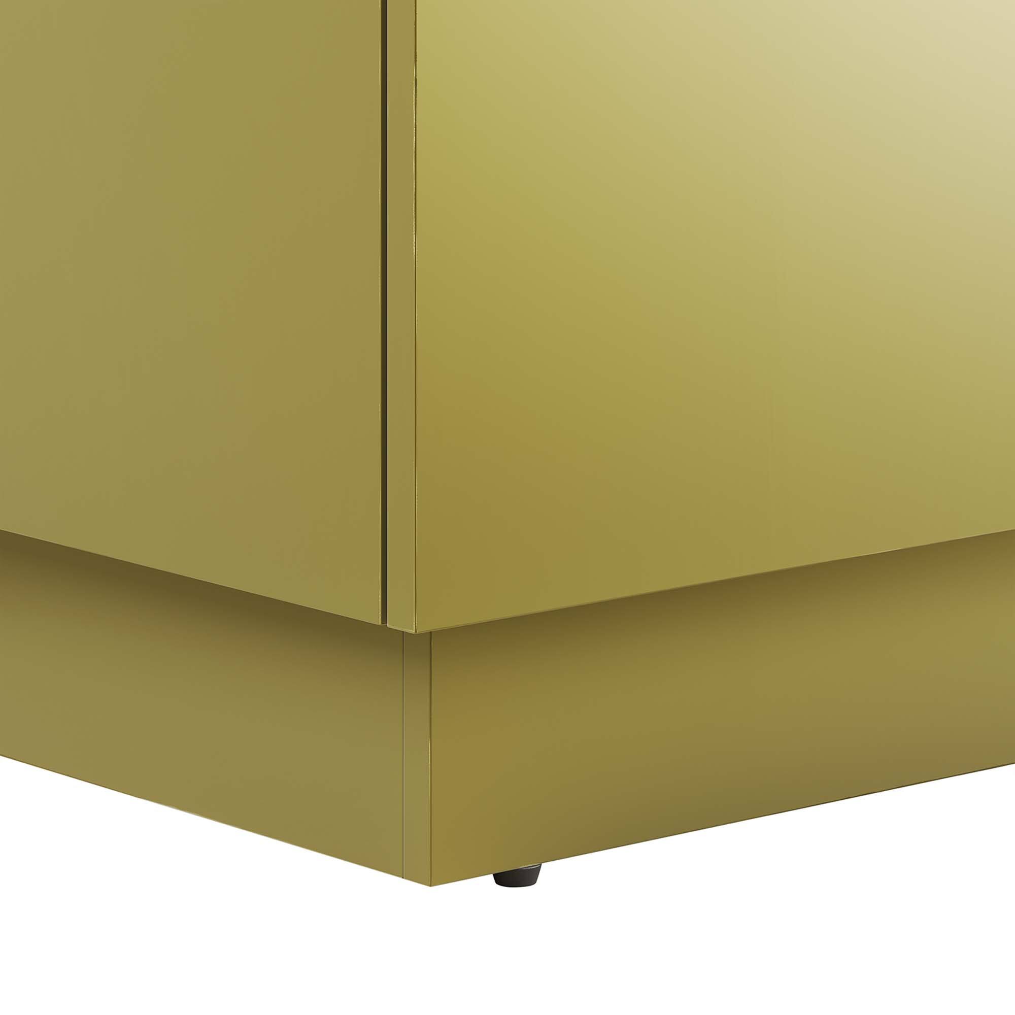 Alt View 5. Modway - Quantum Bathroom Cabinet Basin Not Included by Modway - Gold.