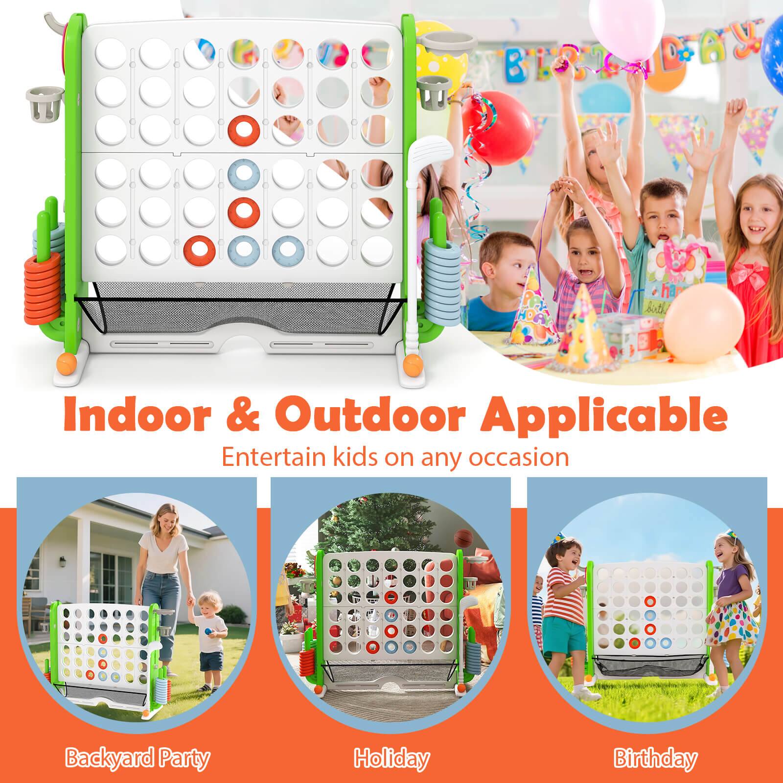 Indoor & Outdoor Applicable  
Entertain kids on any occasion  

Backyard Party  
Holiday  
Birthday