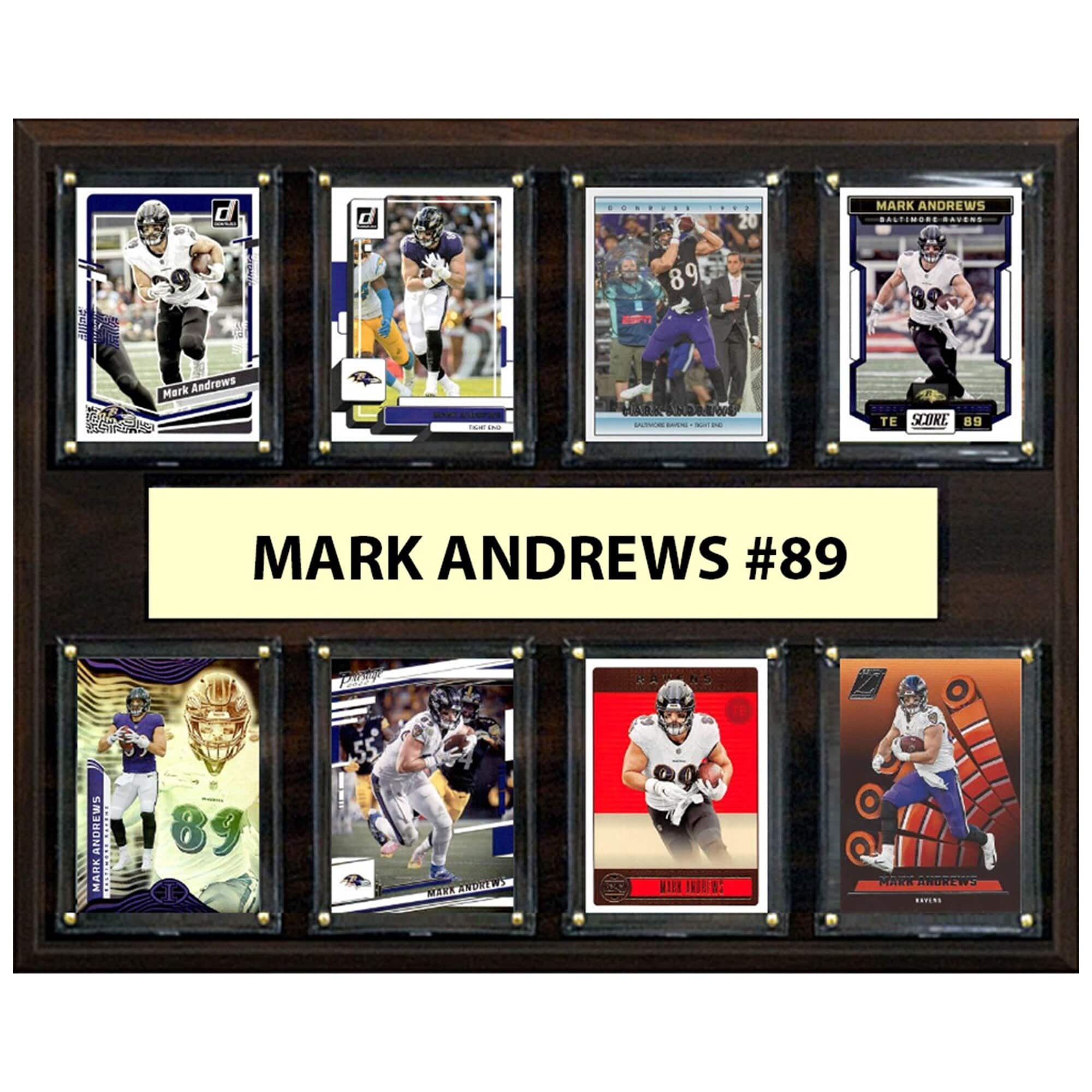 "C&I Collectibles - Mark Andrews Baltimore Ravens 12"" x 15"" Trading Card Plaque - Multicolor" price history on PriceWatchPro