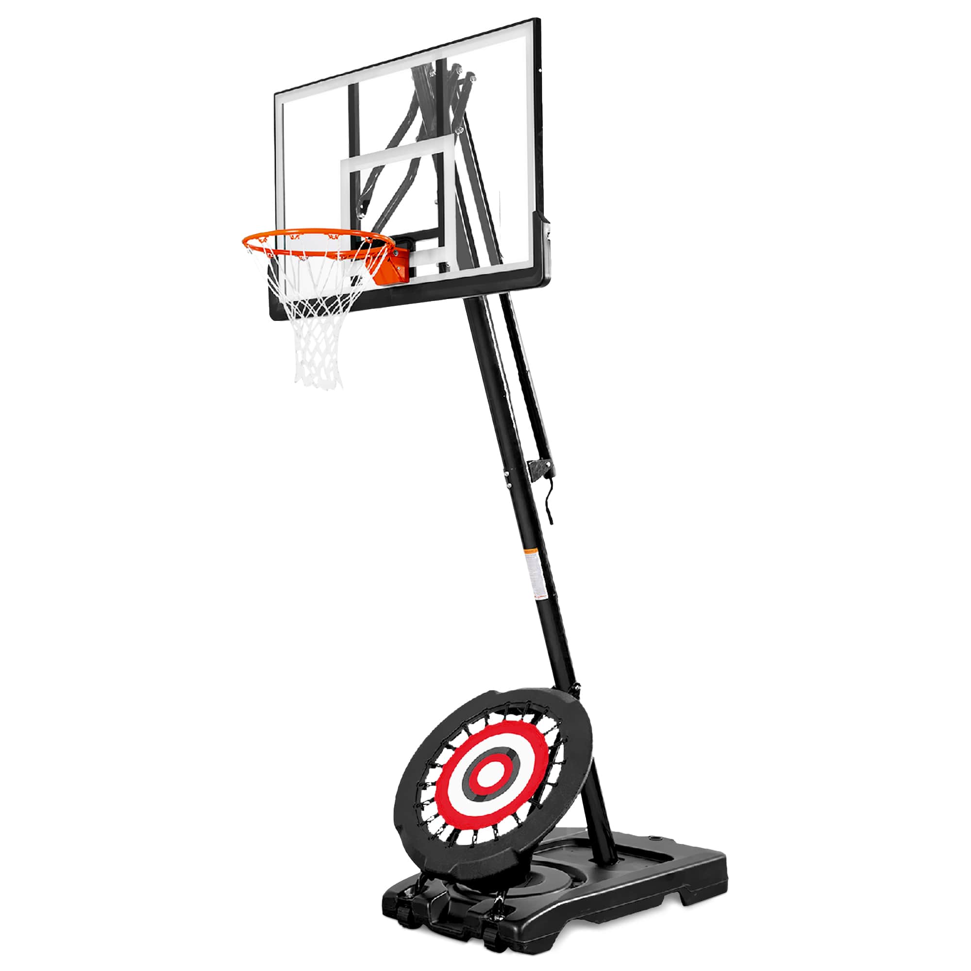 "IE Sports - Portable Basketball Hoop, Adjustable Height, 50"" Backboard & Rebounder - Black and red" price history on PriceWatchPro