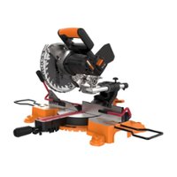 WORX - 20V 7.25" Cordless Compound Miter Saw (1 x 4.0 Ah Battery and 1 x Charger) - Black - Front_Zoom