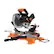 Front. WORX - 20V 7.25" Cordless Compound Miter Saw (1 x 4.0 Ah Battery and 1 x Charger) - Black.