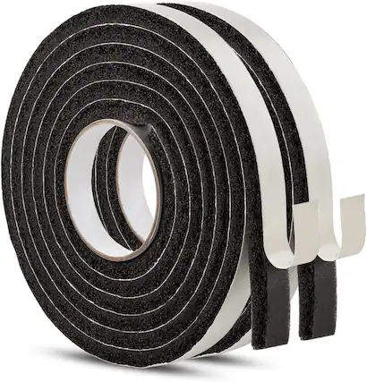 Front. Home Intuition - Door Draft Stopper for Cold Air – Winter Insulation with Strong Adhesive, Weather Stripping for Door seal - Low Density.