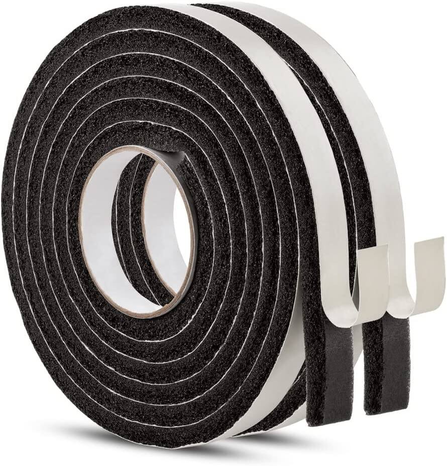 Home Intuition - Door Draft Stopper for Cold Air – Winter Insulation with Strong Adhesive, Weather Stripping for Door seal - Low Density