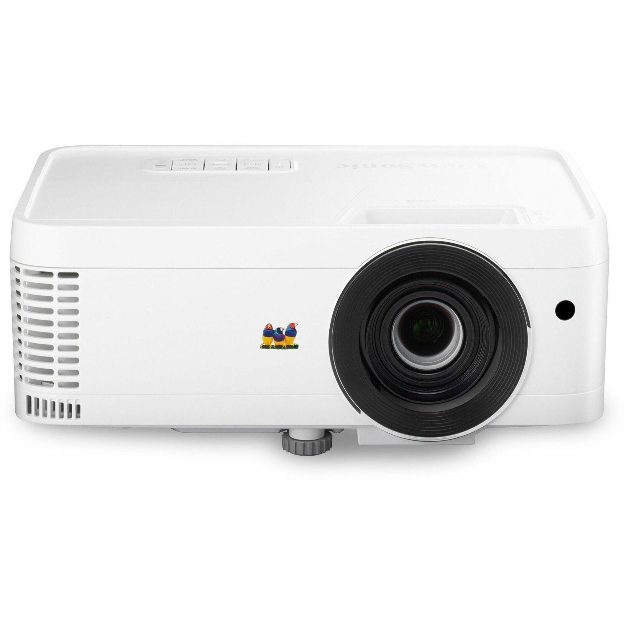 Front. ViewSonic - PX700HDH DLP 1080P 3700 Lumens Projector (HDMI, USB) - White.