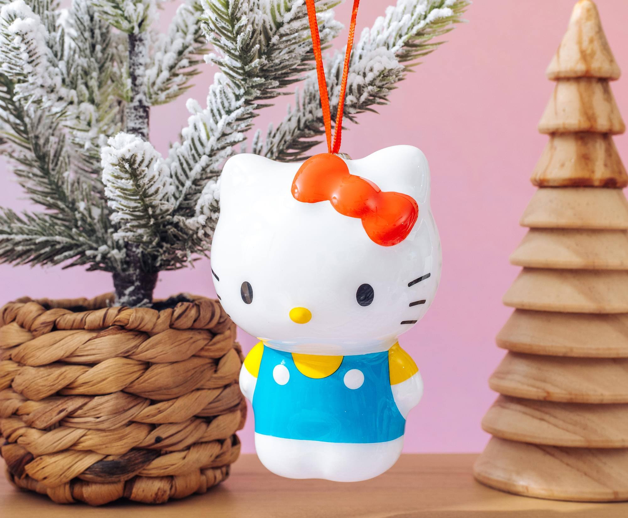 Alt View 4. Surreal Entertainment - Sanrio Hello Kitty 4-Inch Shatterproof Decoupage Ornament - Multi-Color.