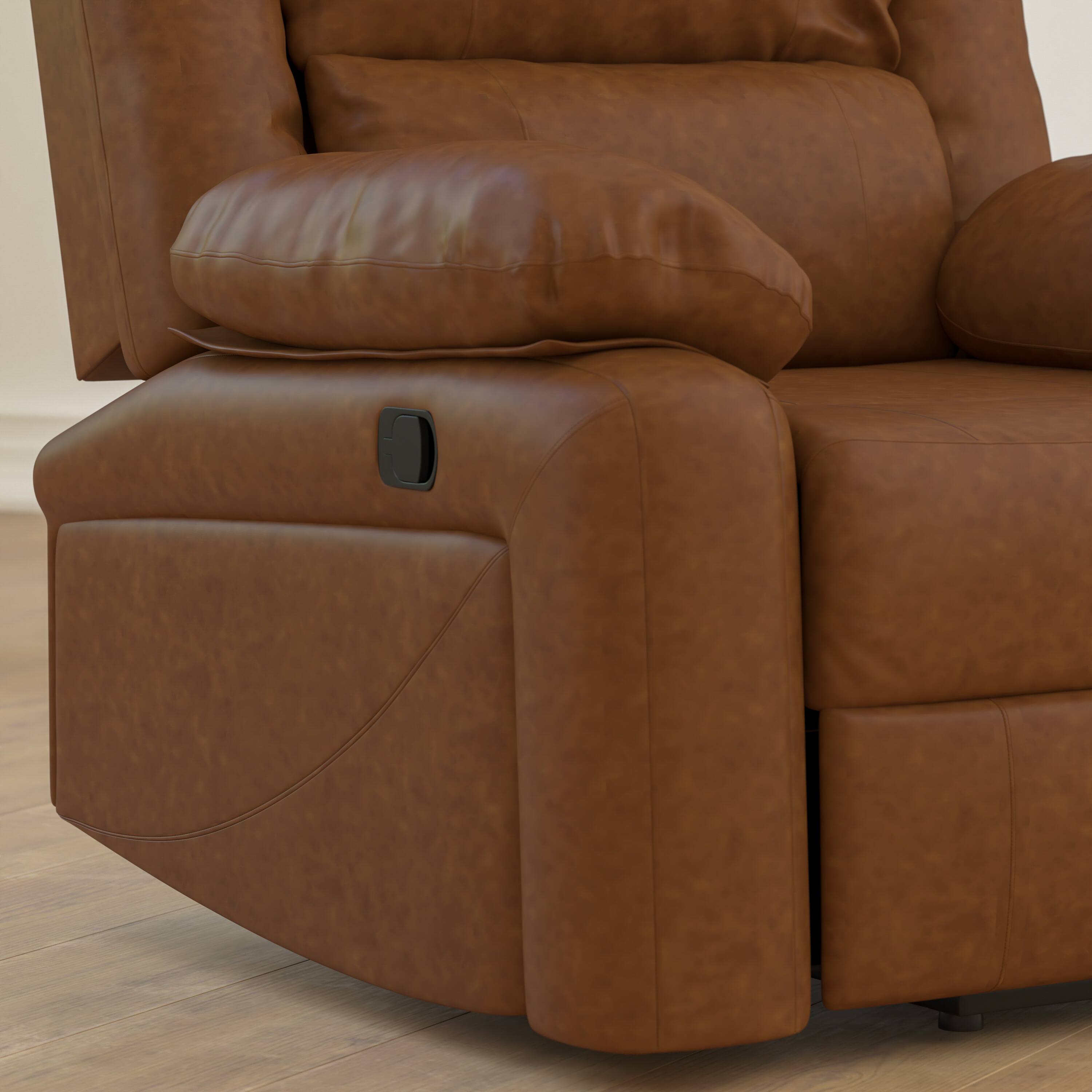 Alt View 4. Flash Furniture - Harmony Series Cognac LeatherSoft Recliner - Brown.