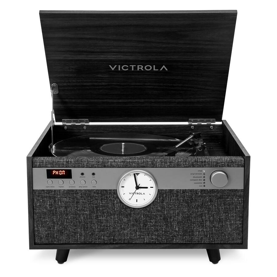 Box Victrola Victrola Century Signature 6 in 1 Music Center Black VTA-835SB-BLK ...