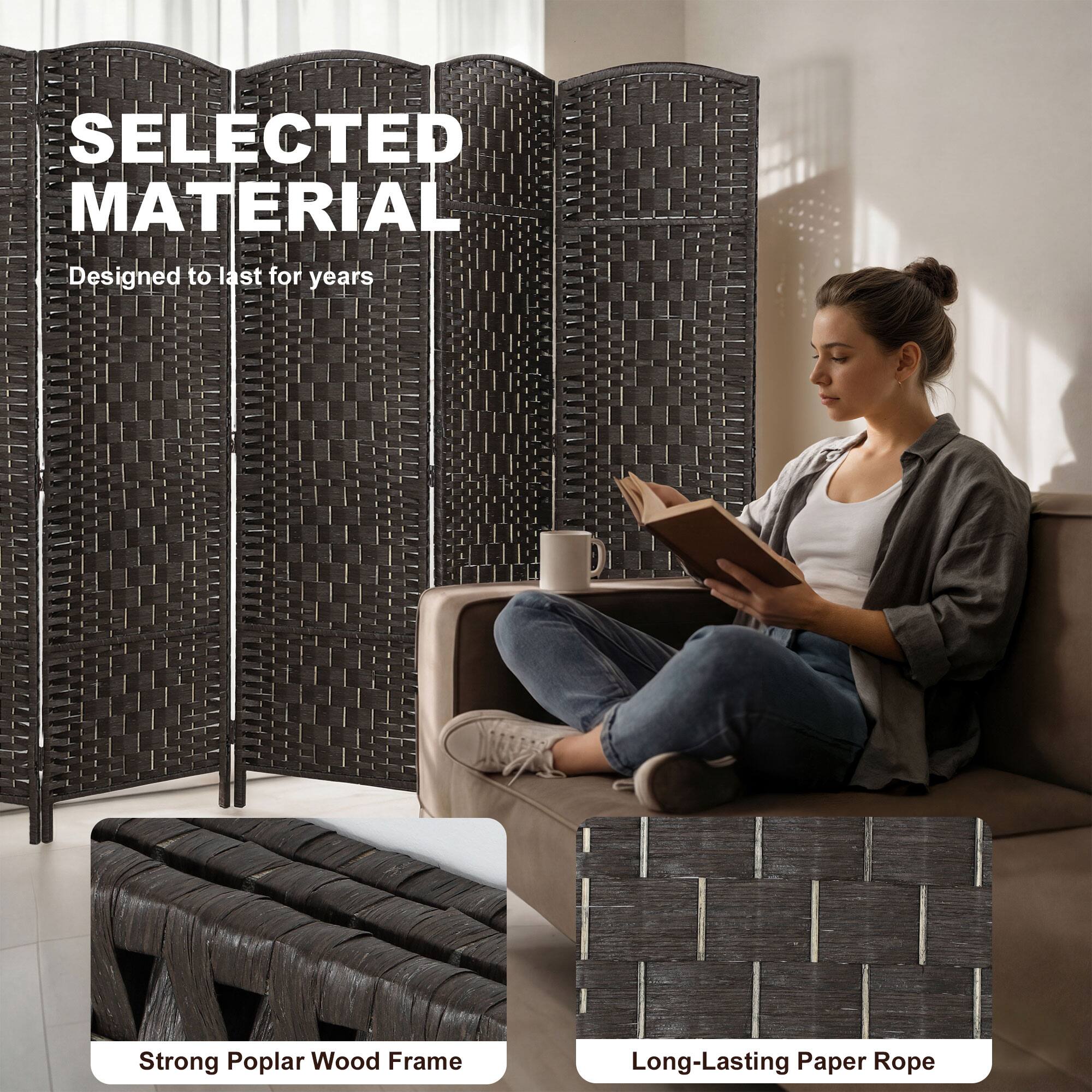 SELECTED MATERIAL  
Designed to last for years  

Strong Poplar Wood Frame  
Long-Lasting Paper Rope